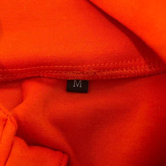 Official VIPKid Orange Women’s Zip Front Dino Hoodie Jacket M - Picture 4 of 5